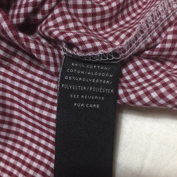 12m (4/$20) Maroon Check Shirt by Calvin Klein - Picture 8 of 15